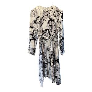 STELLA MCCARTNEY KALYN HORSE PRINT ASYMMETRIC DRESS SIZE M 44 IT $2885